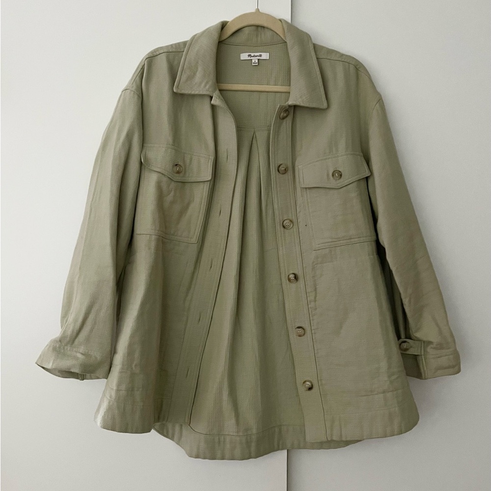 Madewell women’s thick cotton shirt jacket